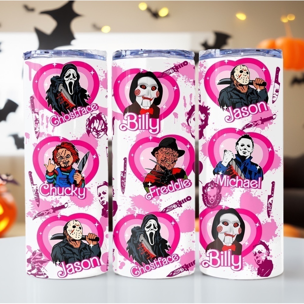 Cute Horror 20 fl oz metal tumbler - Picture 1 of 2